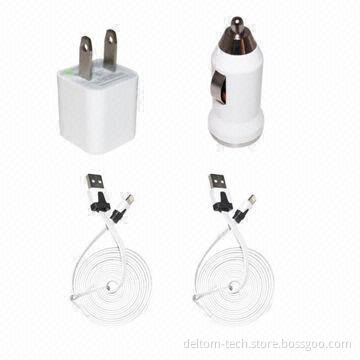 Data Sync Cables, Car Travel & Wall Chargers Combo Kit